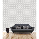 2625-21856 Origin Grey Quatrefoil Wallpaper
