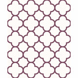 2625-21859 Origin Burgundy Quatrefoil Wallpaper