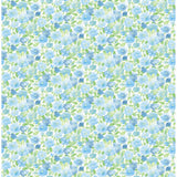 2657-22215 Elsie Sky Blue Floral Wallpaper