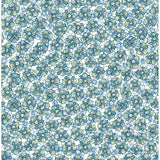 2657-22224 Allison Blue Floral Wallpaper