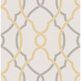 2697-22620 Sausalito Yellow Lattice Wallpaper