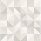2697-22625 Puzzle Light Grey Geometric Wallpaper