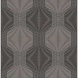 2697-22634 Optic Brown Geometric Wallpaper