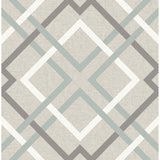2697-22649 Saltire Taupe Plaid Wallpaper