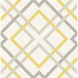 2697-22652 Saltire Yellow Lattice Wallpaper