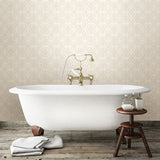 2697-78043 Network Beige Links Wallpaper