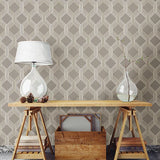 2697-78052 Linkage Brown Trellis Wallpaper