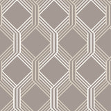 2697-78052 Linkage Brown Trellis Wallpaper