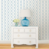 2697-78061 Helix Blue Stripe Wallpaper