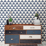 2697-78071 Summit Blue Triangle Wallpaper