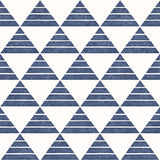 2697-78071 Summit Blue Triangle Wallpaper