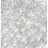 2701-22326 Mercury Glass Silver Distressed Metallic Wallpaper