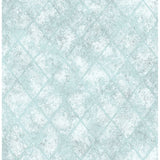 2701-22328 Mercury Glass Blue Distressed Metallic Wallpaper