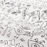 2705510 Aviary Black On White Wallpaper