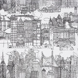 2705530 New York New York Black On White Wallpaper