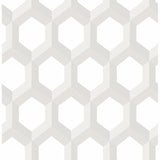 2716-23842 Hex Neutral Geometric Wallpaper