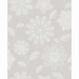 2716-23851 Panache Taupe Floral Wallpaper