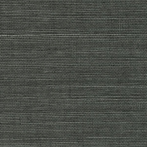 2732-80075 Kowloon Charcoal Sisal Grasscloth Wallpaper