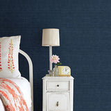 2732-80088 Peninsula Navy Sisal Grasscloth Wallpaper