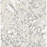 2744-24104 Fiji Beige Floral Wallpaper