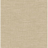 2744-24121 Exhale Taupe Faux Grasscloth Wallpaper