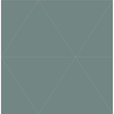 2763-24225 Twilight Green Geometric Wallpaper