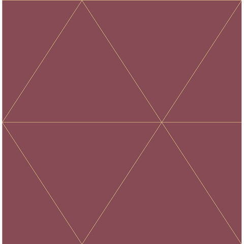 2763-24226 Twilight Red Geometric Wallpaper