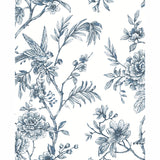 2763-24235 Jessamine Blue Floral Trail Wallpaper