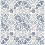 2764-24335 Zazen Blue Geometric Wallpaper