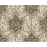 2765-BW40101 Adela Light Brown Twill Damask Wallpaper