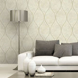 2765-BW40207 Eira Beige Marble Ogee Wallpaper