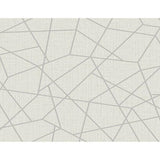 2765-BW40308 Heath Silver Geometric Linen Wallpaper