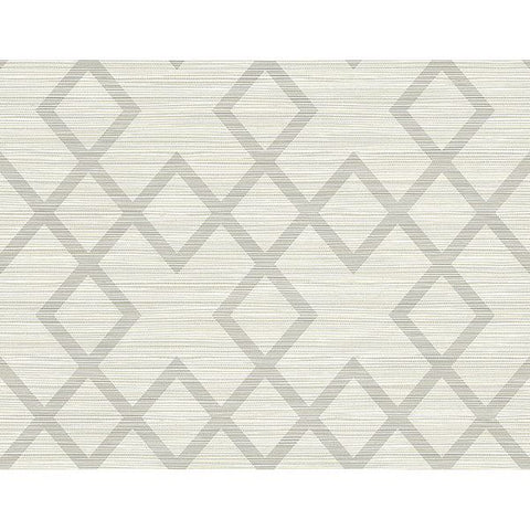 2765-BW40408 Vana Light Grey Woven Diamond Wallpaper