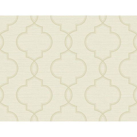  2765-BW40505 Malo Cream Sisal Ogee Wallpaper