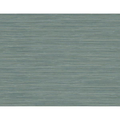  2765-BW40902 Bondi Teal Grasscloth Texture Wallpaper