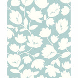 2782-24555 Astrid Turquoise Floral Wallpaper