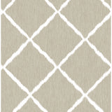 2785-24812 Linen Ikat Trellis Wallpaper