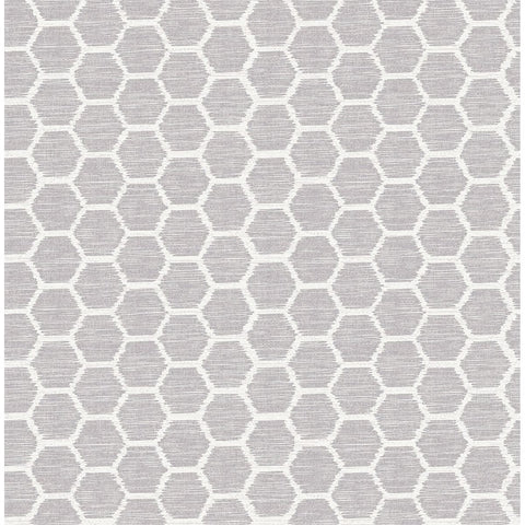  2793-24711 Aura Lavender Honeycomb Wallpaper