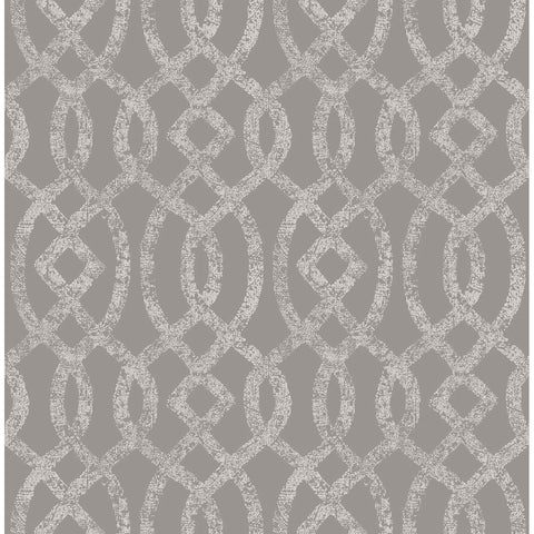 2793-24725 Ethereal Grey Trellis Wallpaper