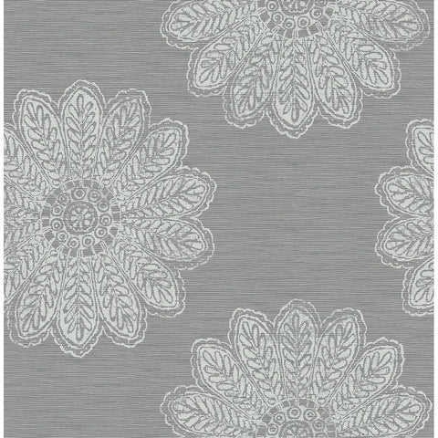 2793-24746 Sol Slate Medallion Wallpaper