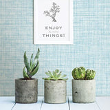  2821-24276 Mendocino Blue Linen Wallpaper