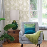 2821-25100 Akira Beige Leaf Wallpaper