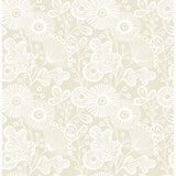 2821-25108 Ana Cream Floral Wallpaper
