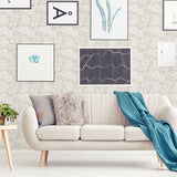 2821-25112 Ana Taupe Floral Wallpaper