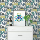 2821-25114 Hennika Multicolor Patchwork Wallpaper