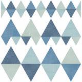 2821-25129 Trilogy Blue Geometric Wallpaper