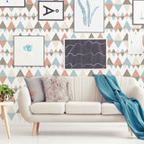  2821-25131 Trilogy Coral Geometric Wallpaper