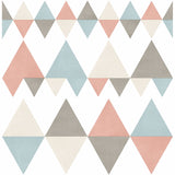  2821-25131 Trilogy Coral Geometric Wallpaper