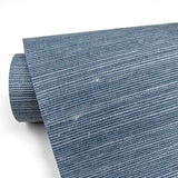 2829-82026 Lamphu Blue Grasscloth Wallpaper