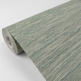 2829-82037 Batad Green Grasscloth Wallpaper